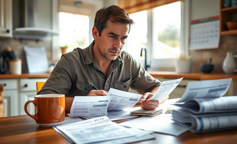 A person calculating their finances and setting up an emergency fund for unexpected expenses.