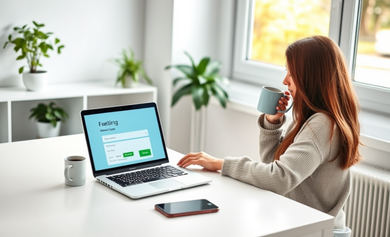 Image illustrating the ease of obtaining a loan online with just a few clicks