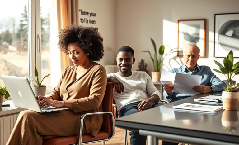 An illustration representing the concept of 100% online and reliable loans, showcasing ease of access and security.