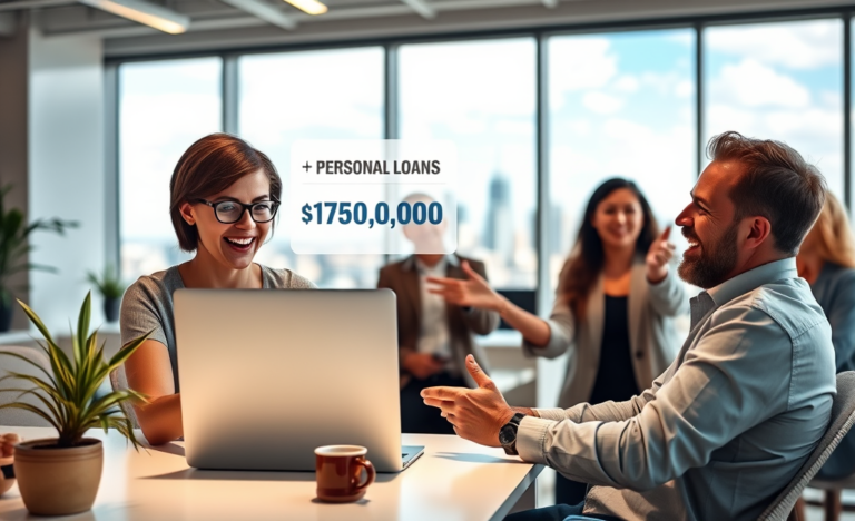 A person applying for a personal loan online to address their financial needs.