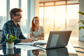 A person reviewing a personal loan application with a calculator and financial documents.