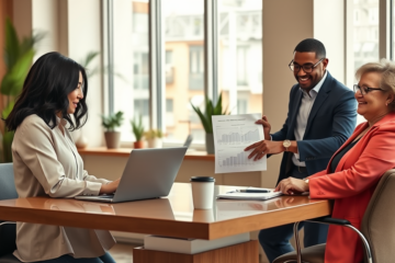 A person reviewing loan documents and calculating expenses to get a loan.